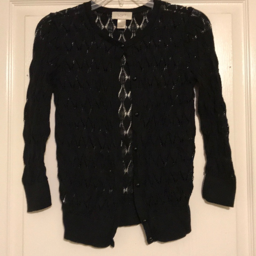 Black Lightweight Cardigan
